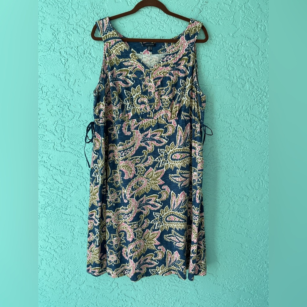 Tommy Hilfiger Floral Cotton Sleeveless Midi Dress size 3x